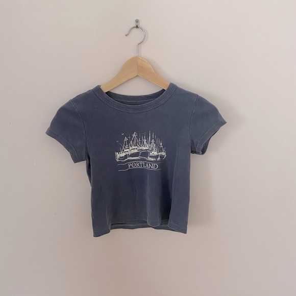 Brandy Melville Tops Rare Brandy Melville Portland Baby Tee Poshmark